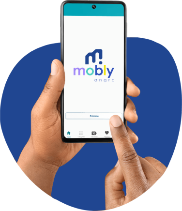 Aplicativo Mobly Angra no celular